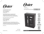 Oster FPSTBW8050-KIT Instruction Manual