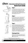 Oster FPSTBW0015 Instruction Manual