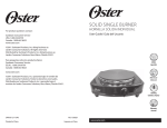 Oster CKSTSB100-B-2NP Instruction Manual