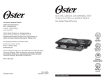 Oster CKSTGRFM-1018 Instruction Manual
