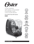 Oster 3320 User's Manual