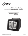 Oster 124465 User's Manual