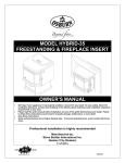 Osburn Stoves by SB I HYBRID 35 User's Manual