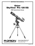 Orion SKYVIEW PRO 120 EQ User's Manual