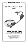 Orion 52181 User's Manual