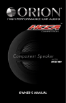 Orion Car Audio HCCA1002 User's Manual