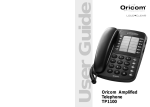 Oricom TP1100 User's Manual