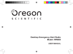 Oregon WR608 User's Manual