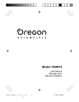 Oregon DS8618 User's Manual