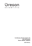 Oregon Scientific WMR89 User's Manual