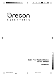 Oregon Scientific BAR928 User's Manual