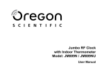 Oregon Scientific JM889N User's Manual