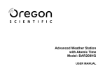 Oregon Scientific 086L005036-017 User's Manual