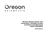 Oregon Scientific 086L004438-013 User's Manual