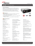 Optoma Technology TX770 User's Manual