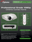 Optoma Technology 1080p User's Manual