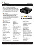 Optoma Technology HD8200 User's Manual
