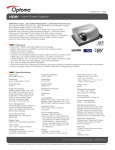 Optoma Technology HD81 User's Manual