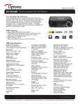 Optoma Technology ET700XE User's Manual