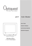 Optiquest Q115 User's Manual