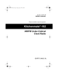 Optimus KITCHENMATE 102 User's Manual