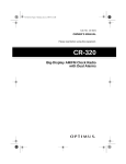 Optimus CR-320 User's Manual