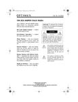 Optimus CR-319 User's Manual