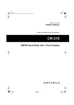 Optimus CR-315 User's Manual