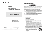 OPPO Digital HM-31 User's Manual