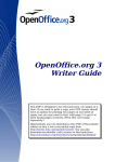 OpenOffice.org OpenOffice - 3.0 Writer Guide