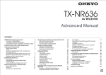 Onkyo TX-NR636 Owner's Manual