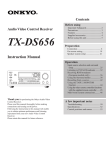 Onkyo TX-DS656 User's Manual