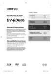 Onkyo DV-BD606 User's Manual