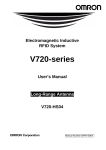 Omron V720-SERIES V720-HS04 User's Manual