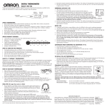 Omron Healthcare MC-106 User's Manual
