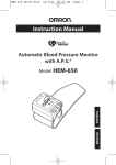 Omron Healthcare INTELLISENSE HEM-650 User's Manual