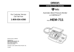 Omron Healthcare HEM-711 User's Manual