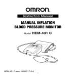 Omron Healthcare HEM-431C User's Manual