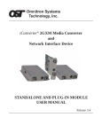 Omnitron Systems Technology iConverter 2GXM User's Manual