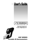 Omega OSP SERIES User's Manual