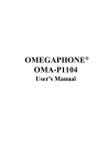 Omega OMA-P1104 User's Manual