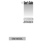 Omega Vehicle Security OMP-MODL User's Manual