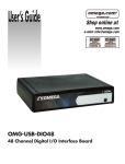 Omega Vehicle Security OMG-USB-DIO48 User's Manual