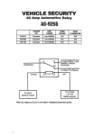 Omega Vehicle Security AS9256 User's Manual