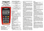Omega Engineering HH801B User's Manual