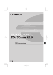 Olympus ED150mm User's Manual