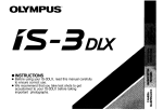 Olympus IS-3DLX User's Manual