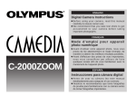 Olympus C-2000 Operating Instructions