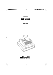 Olivetti ECR 6900 User's Manual