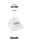 Olivetti ECR 5900 User's Manual
